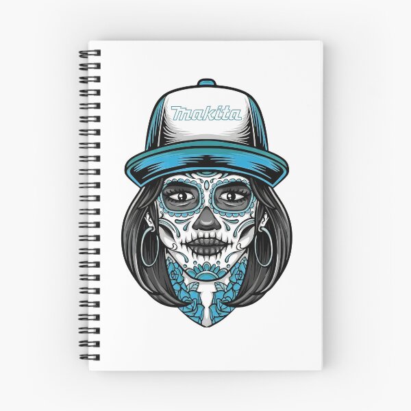 Item preview, Calavera Makitaa Sugar Skull Girl Trucker designed and sold by TailAndKiln.