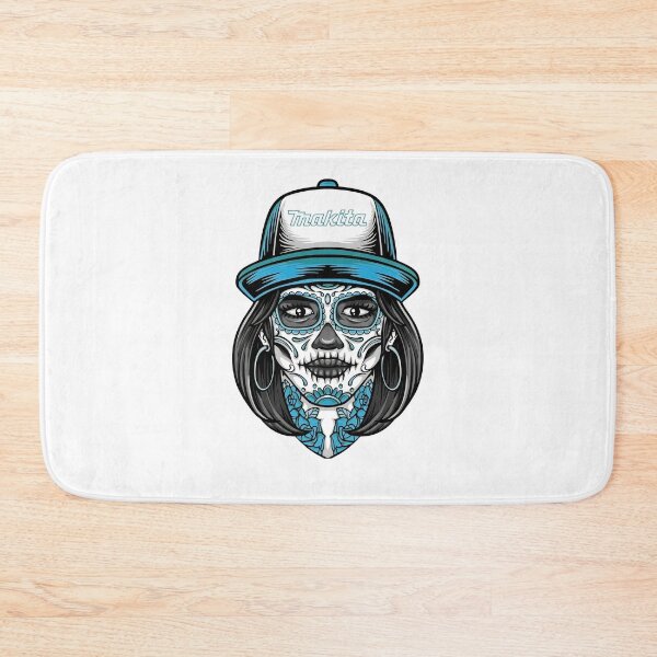 Item preview, Calavera Makitaa Sugar Skull Girl Trucker designed and sold by TailAndKiln.
