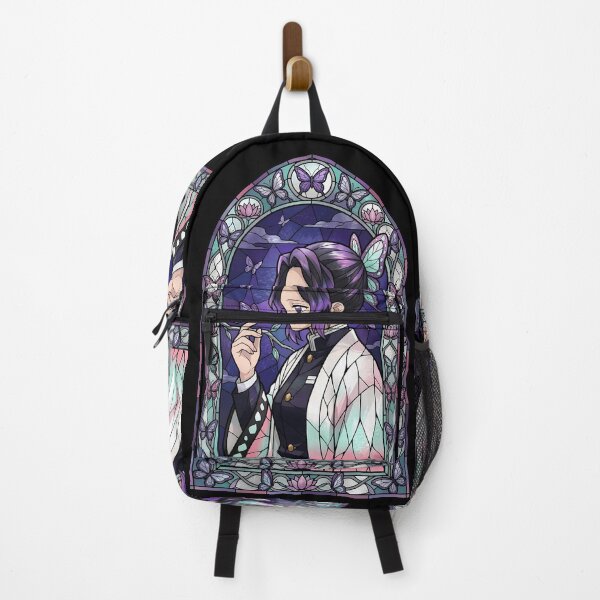 Item preview, Shinobu Kocho Demon Slayer Moonlit Butterfly Garden Stained Glass designed and sold by mildaclairmo.