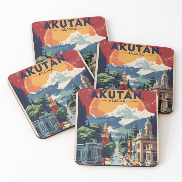 Item preview, Akutan Alaska 1950s USA Vintage Travel Tourism designed and sold by TravelersGems.
