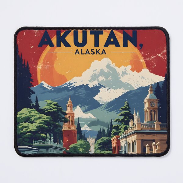 Item preview, Akutan Alaska 1950s USA Vintage Travel Tourism designed and sold by TravelersGems.