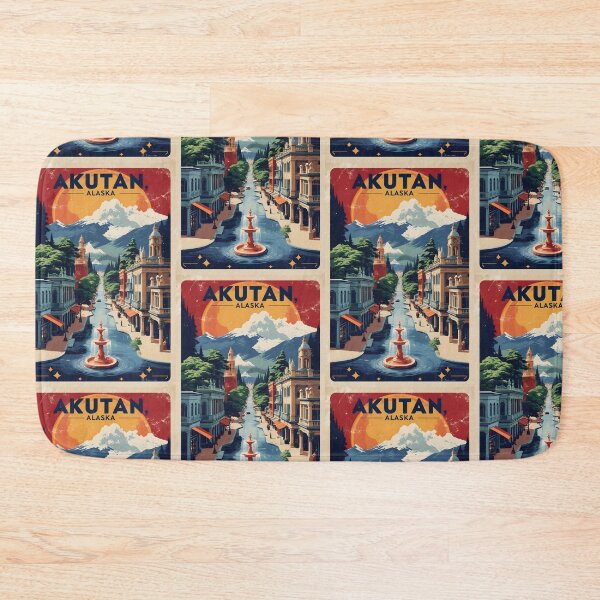 Item preview, Akutan Alaska 1950s USA Vintage Travel Tourism designed and sold by TravelersGems.