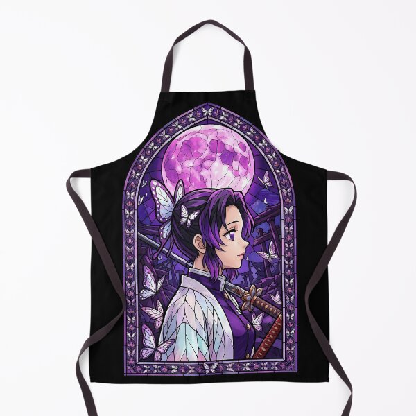 Item preview, Shinobu Kocho Demon Slayer Purple Moon Katana Stained Glass designed and sold by mildaclairmo.