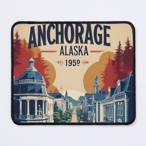 Item preview, Anchorage Alaska 1950s USA Vintage Travel Tourism designed and sold by TravelersGems.