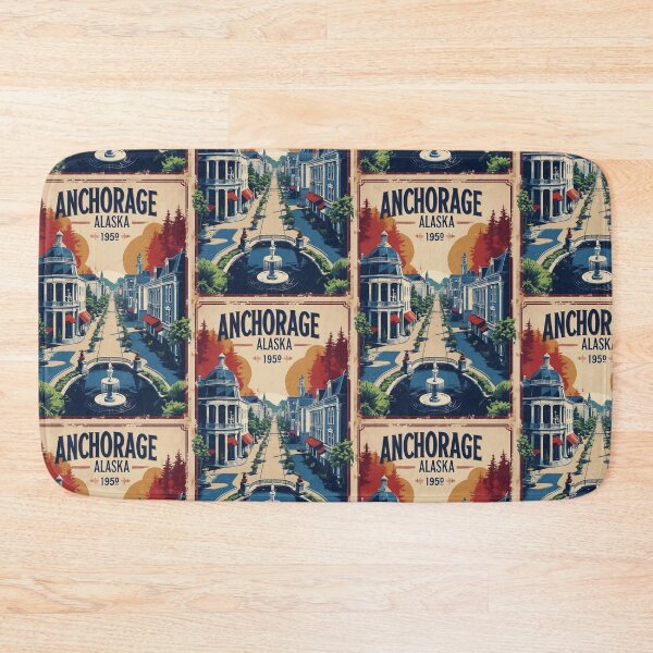 Item preview, Anchorage Alaska 1950s USA Vintage Travel Tourism designed and sold by TravelersGems.