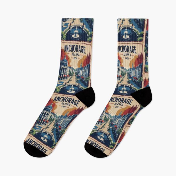 Item preview, Anchorage Alaska 1950s USA Vintage Travel Tourism designed and sold by TravelersGems.