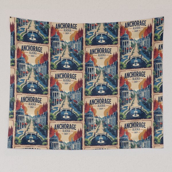 Item preview, Anchorage Alaska 1950s USA Vintage Travel Tourism designed and sold by TravelersGems.