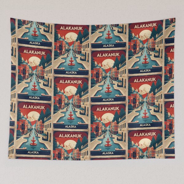 Item preview, Alakanuk Alaska 1950s USA Vintage Travel Tourism designed and sold by TravelersGems.