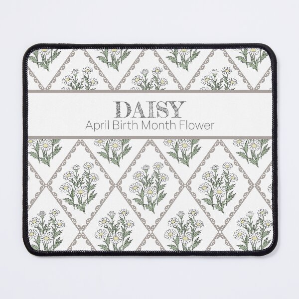 Item preview, April Birth Month Flower Daisy Pattern | Vintage Botanical Cottagecore Floral Design designed and sold by storieslanguage.