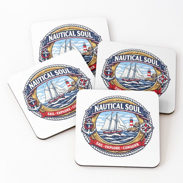 Item preview, Nautical Soul Sailor Core Vintage Sailing Ship Badge  designed and sold by Modefissi.