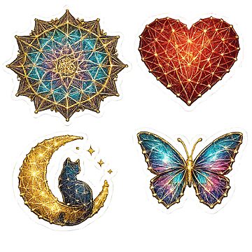 Artwork thumbnail, String Art Collection Sticker by KreativeSpace