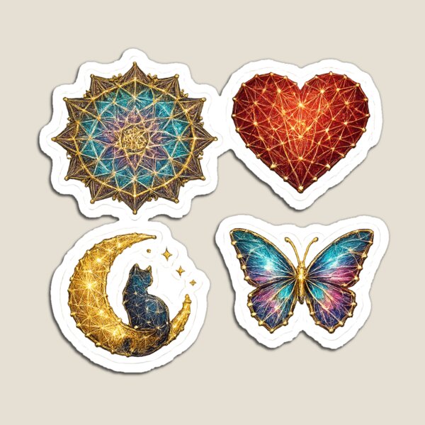 Item preview, String Art Collection Sticker designed and sold by KreativeSpace.