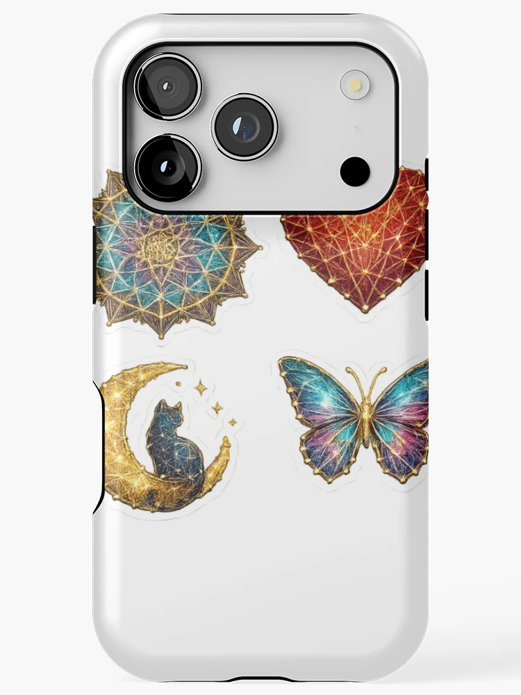 Thumbnail 1 of 4, iPhone Case, String Art Collection Sticker designed and sold by KreativeSpace.