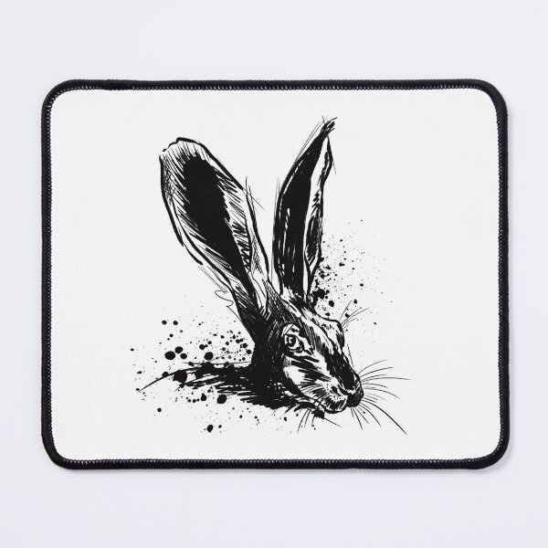 Item preview,  Wild Hare Ink Portrait Illustration designed and sold by Inkversed.