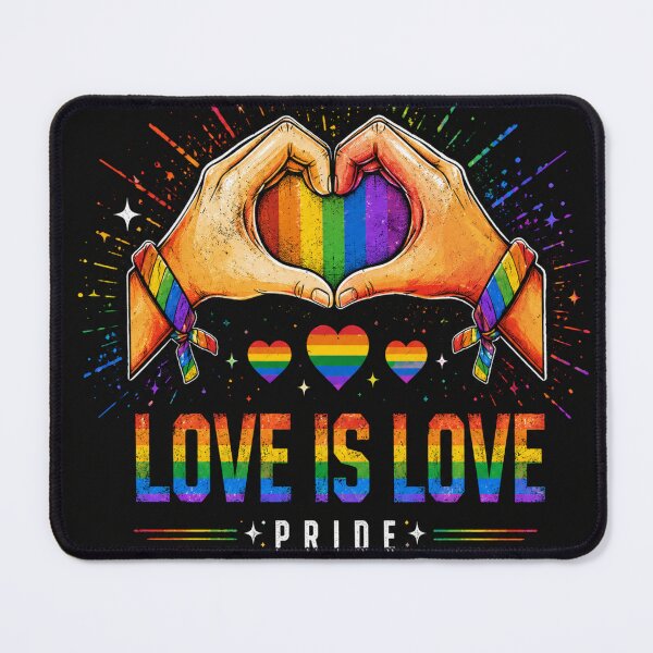 Item preview, Love Is Love Rainbow Pride Art designed and sold by BagFactoryUK.
