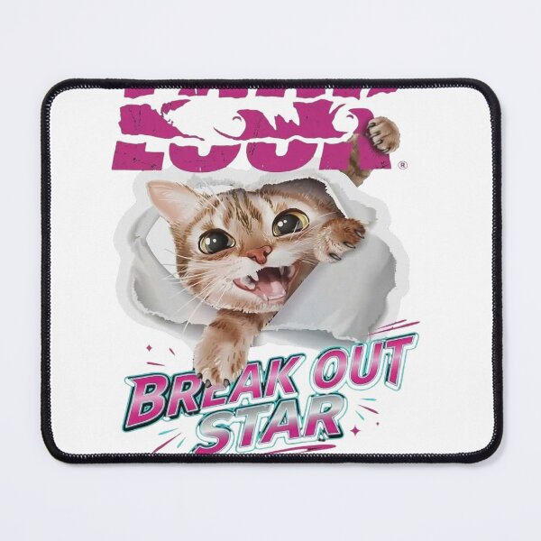 Item preview, Look Out Break Out Star – Playful Kitten Breaking Through Graphic designed and sold by Jen.Lou.