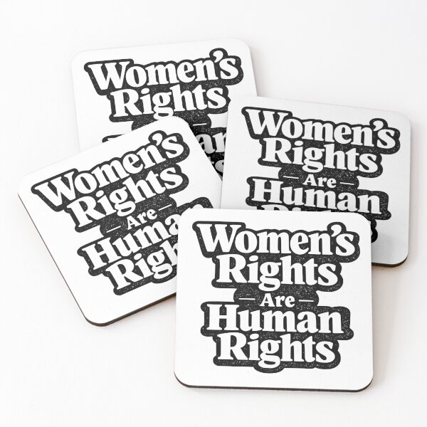 Item preview, Women's Rights Are Human Rights Distressed Vintage Typography T-Shirt | Feminist Empowerment designed and sold by Velora Printss.
