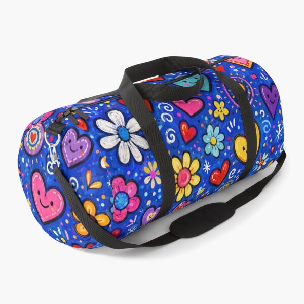 Item preview, Whimsical Heart & Flower Pattern - Bright Happy Doodle Design designed and sold by Ioanna-Studio.