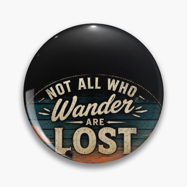 Item preview, Not All Who Wander Are Lost – Vintage Adventure Hiking designed and sold by Sanjeev30.