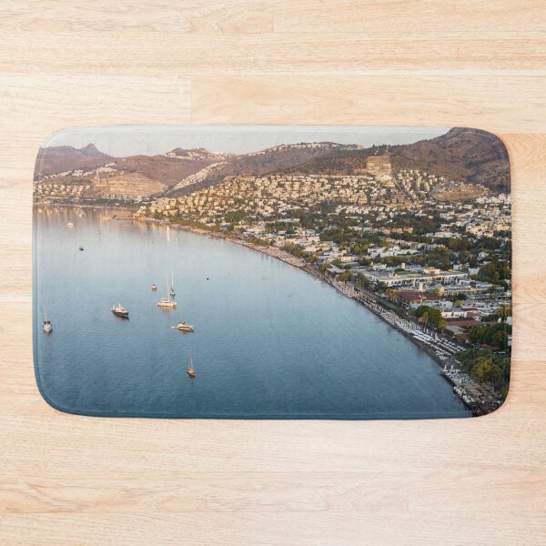 Item preview, Bodrum Turkey Sunrise Aerial View designed and sold by Londonimages.