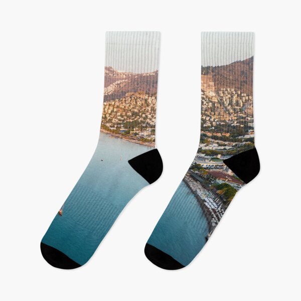 Item preview, Bodrum Turkey Sunrise Aerial View designed and sold by Londonimages.
