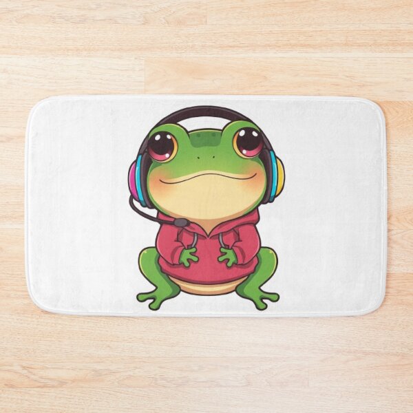 Item preview, Kawaii Strawberry Frog Sticker | Cute Gaming Frog Mascot designed and sold by Stylestickers55.
