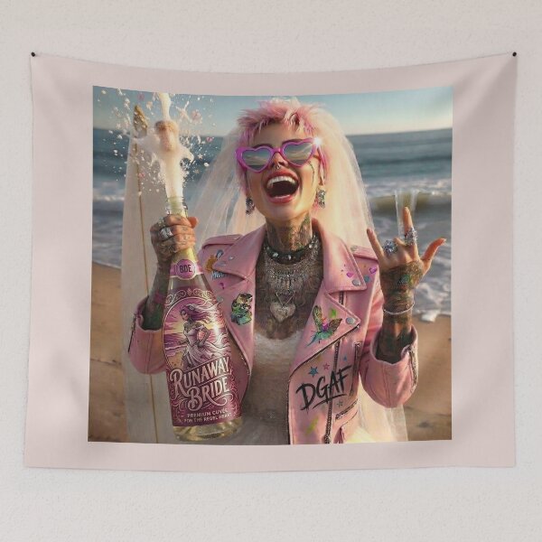Item preview, Punk Bride Pink Jacket Celebration designed and sold by Voodoo Store Paranormal Collections.