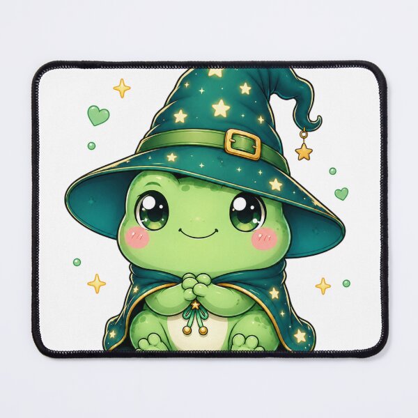 Item preview, Cute Frog Wizard | Kawaii Cottagecore Aesthetic Art designed and sold by Dulxoz.
