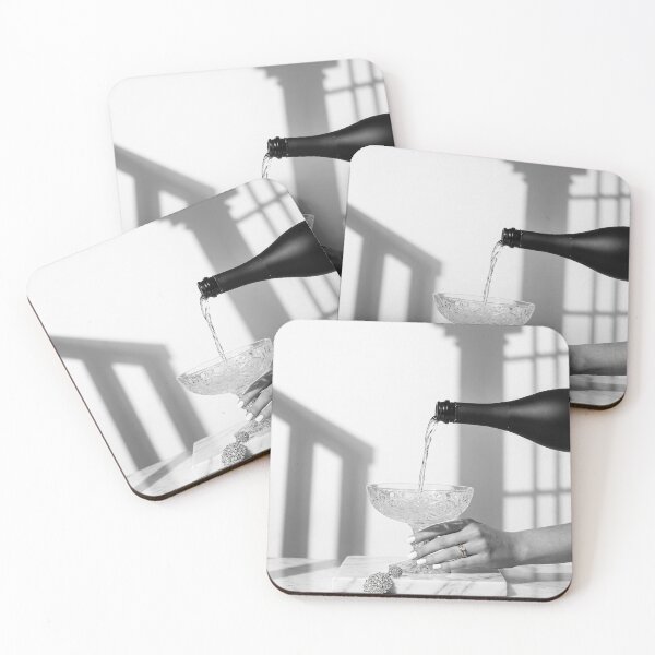 Item preview, Vogue Editorial Champagne Pour – Luxury Minimalist Black and White Art designed and sold by marianka91.