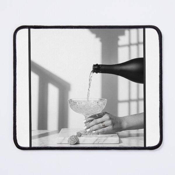 Item preview, Vogue Editorial Champagne Pour – Luxury Minimalist Black and White Art designed and sold by marianka91.
