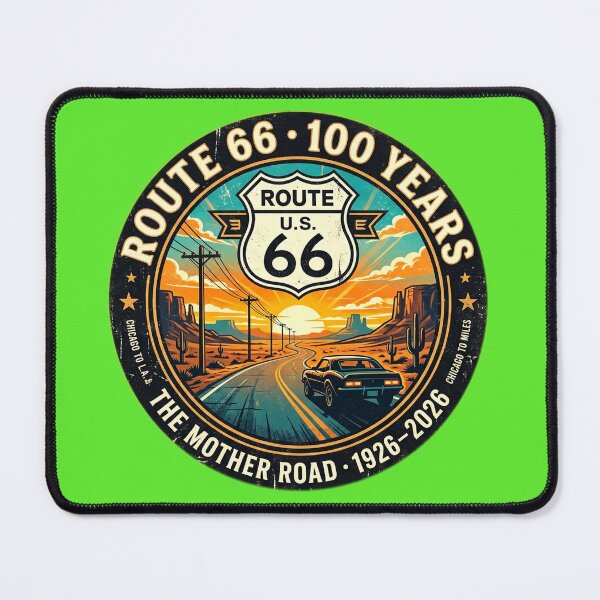 Item preview, Route 66 Centennial 100 Years Mother Road Vintage Badge designed and sold by Modefissi.