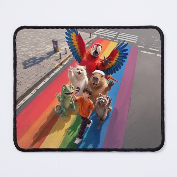 Item preview, Selfie Boy Rainbow Crossing designed and sold by ZKOZKOHI.