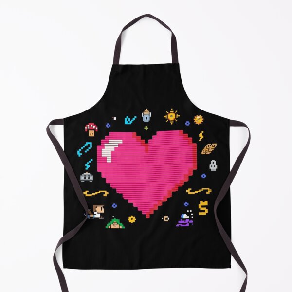 Item preview, Retro Pixel Art Glowing 8-Bit Heart Gaming Design designed and sold by Pink-Blossoms.