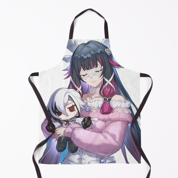 Item preview, Columbina and Arlecchino Holding Plush Doll Genshin Impact designed and sold by KomiArts.