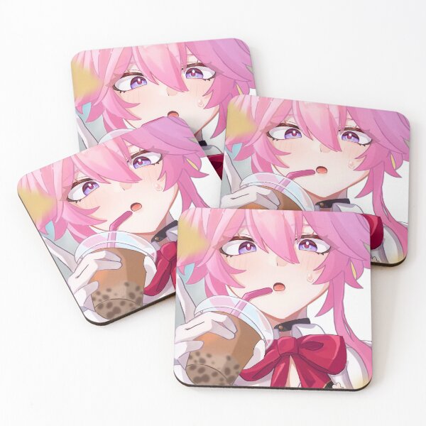 Item preview, Evanescia Drinking Boba Tea Honkai Star Rail designed and sold by KomiArts.
