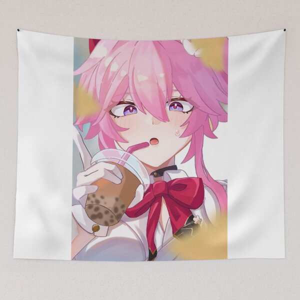 Item preview, Evanescia Drinking Boba Tea Honkai Star Rail designed and sold by KomiArts.