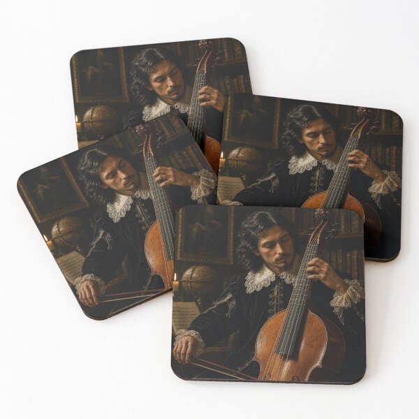Item preview, Baroque Echoes: The Vintage Oil Painting Art of a Viol Master  designed and sold by DoReMiStudio.