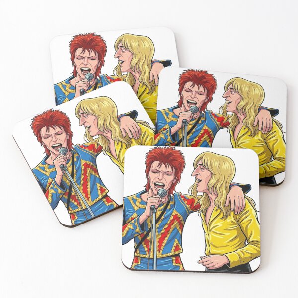 Item preview, David Bowie and Mick Ronson - Cartoon designed and sold by Bigkite.