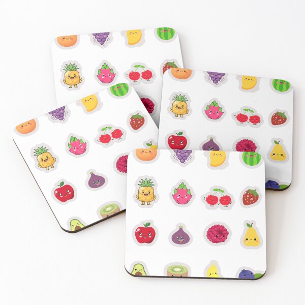 Item preview, Cute Kawaii Fruit Sticker Sheet Set designed and sold by KAWAII STUDIO NB.