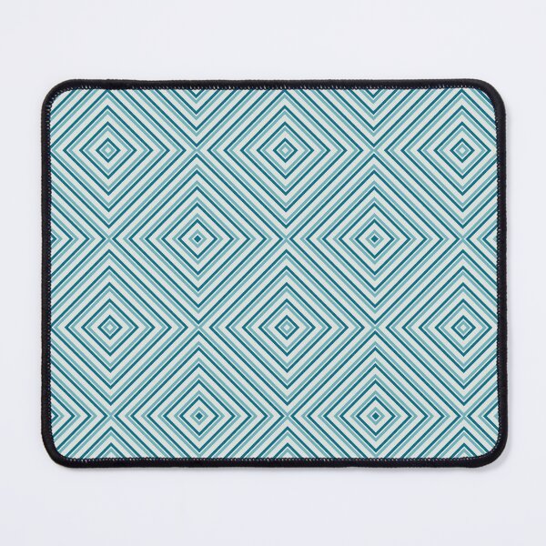 Item preview, Teal Op Art Diamond Pattern | Ocean Tonal Optical Illusion  designed and sold by Dino-Lune.