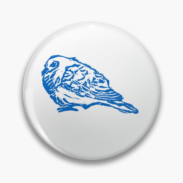 Item preview, blue morning dove lino print designed and sold by Nys-crafts.