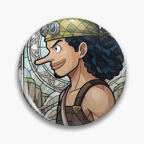 Item preview, Usopp One Piece Canyon Wanderer Stained Glass designed and sold by mildaclairmo.