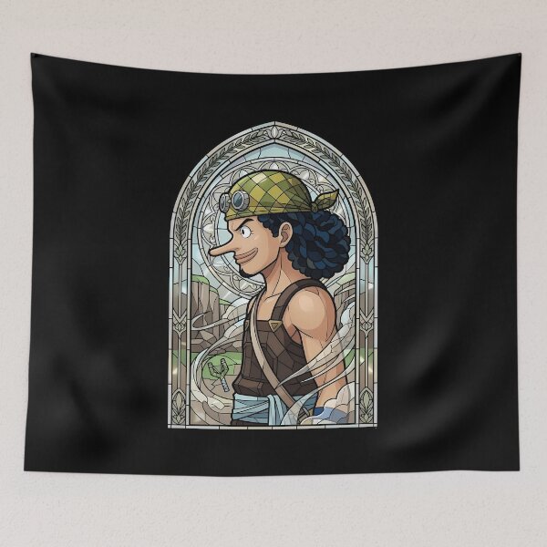 Item preview, Usopp One Piece Canyon Wanderer Stained Glass designed and sold by mildaclairmo.