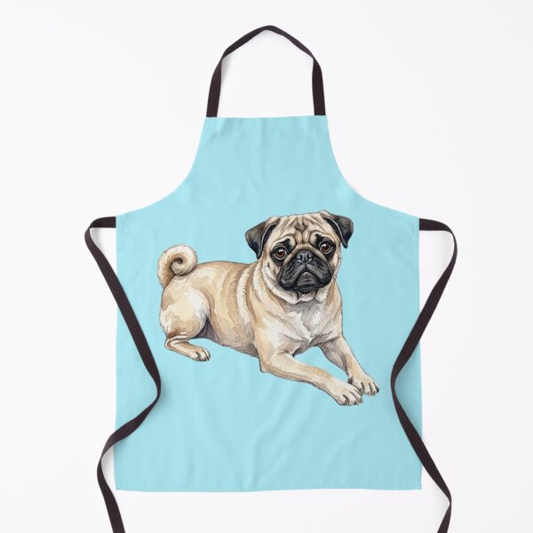 Item preview, Watercolor pug sitting designed and sold by TheMagicIcon.