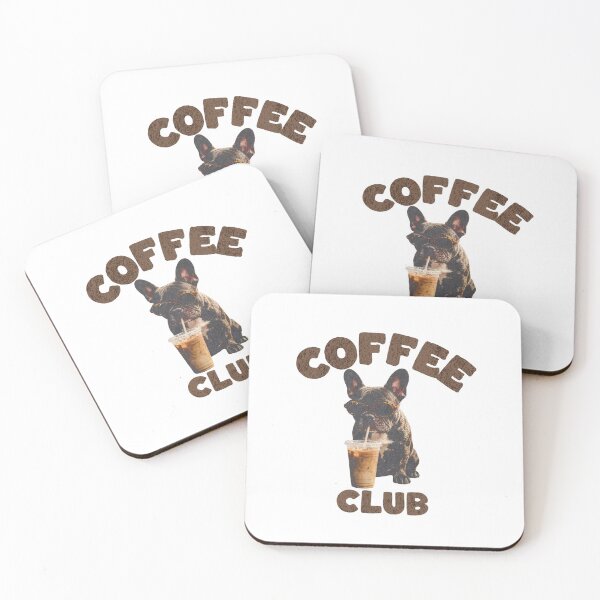 Item preview, Coffee Club French Bulldog — Funny Iced Coffee Frenchie Dog Graphic designed and sold by Colorful-Garden.