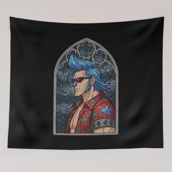 Item preview, Franky One Piece Stormy Tropical Stained Glass designed and sold by mildaclairmo.