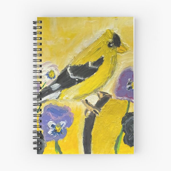 Item preview, American Goldfinch with flowers designed and sold by woodland-towers.