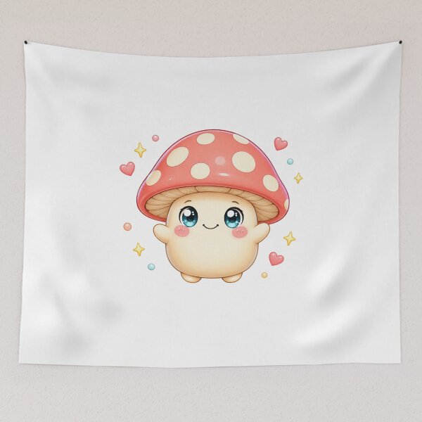 Item preview, Kawaii Mushroom Character | Cute Cottagecore Goblincore Art designed and sold by Dulxoz.