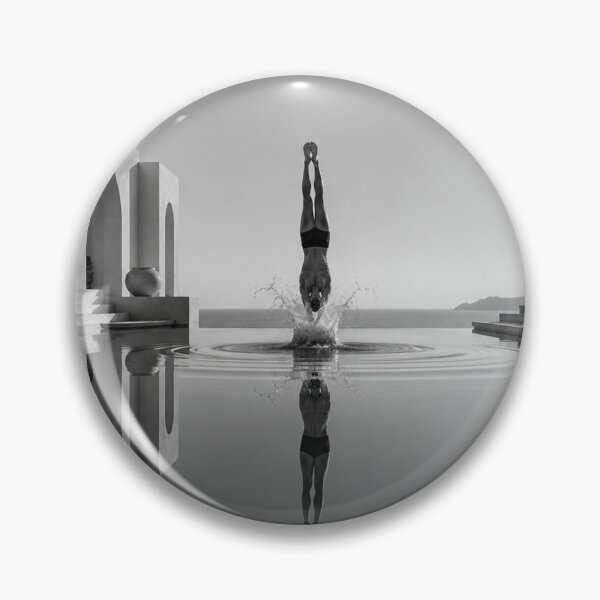 Item preview, Monochromatic Luxury Architecture – Elegant Diver Canvas Print designed and sold by marianka91.
