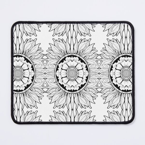 Aperçu de l'œuvre Tournesol Zentangle créée et vendue par Static.Alien.